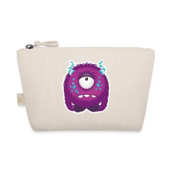 Sweet little sad Monster - Organic Pouch - nature - Front