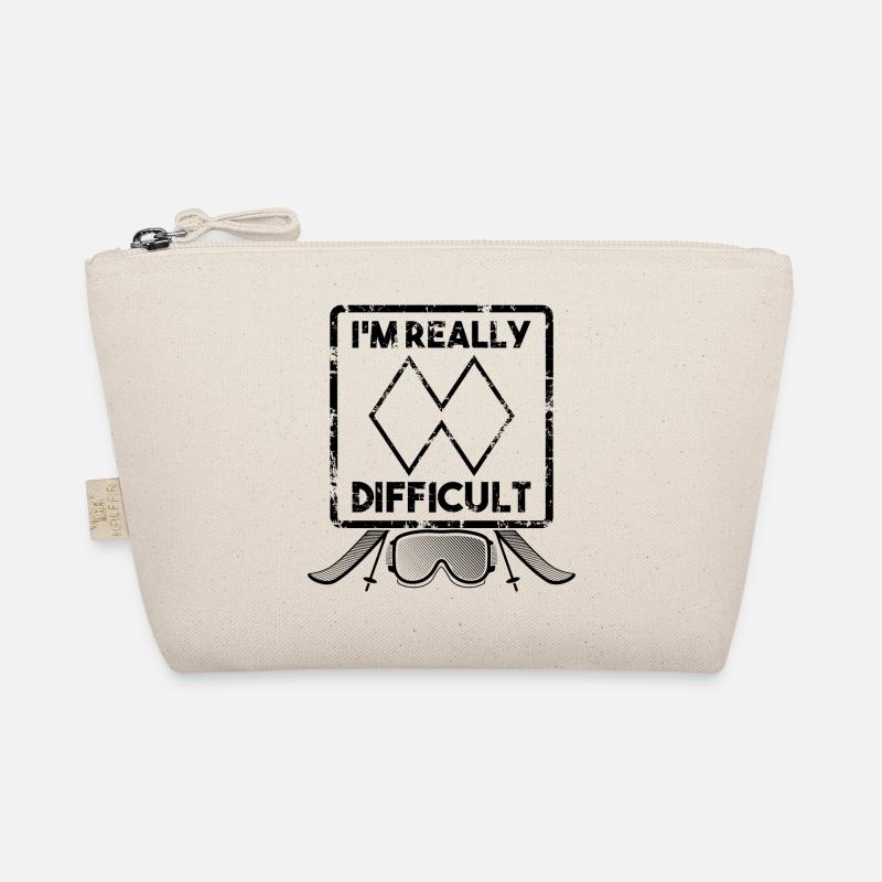 Complicated People Difficult Ski Snowboard Organic Pouch