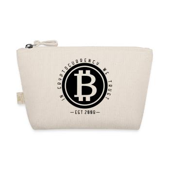 Bitcoin - en crypto-monnaie nous faisons confiance - Trousse biologique - nature - Devant