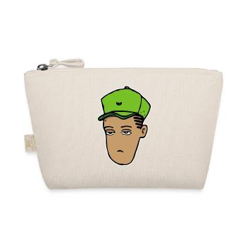 Hip-Hop Head (Stroke) - Organic Pouch - nature - Front