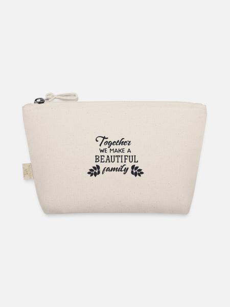 Together we make a beautiful Family - Bio-Täschchen - Natur