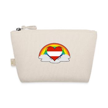Gift Rainbow Pride Pride Austria - Organic Pouch - nature - Front