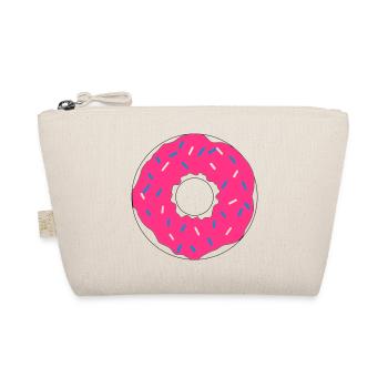 Pink Donut - Bio-Täschchen - Natur - Vorne
