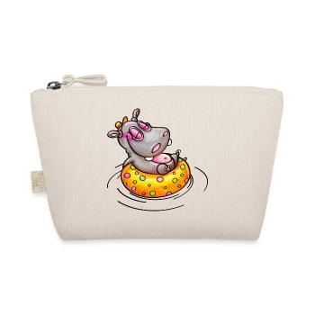 hippo with float - Bio-Täschchen - Natur - Vorne