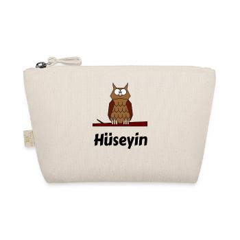 Children School Born Owl Motif Hueseyin - Organic Pouch - nature - Front