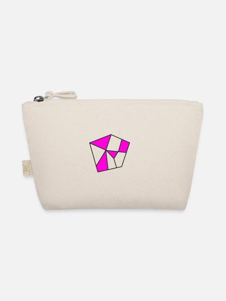 Cool pentagon. Gift idea - Organic Pouch - nature - Front