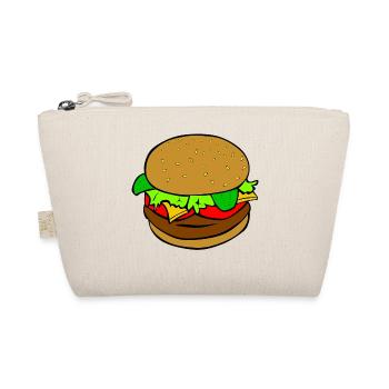 Burger Hamburger Fast Food Food Gift Idea - Organic Pouch - nature - Front