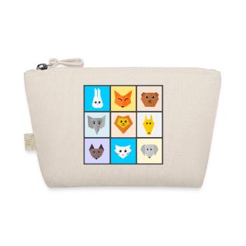 Colorful animal mix with favorite animals - Organic Pouch - nature - Front