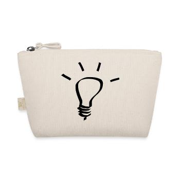 Glühbirne Idee Geschenk - Bio-Täschchen - Natur - Vorne