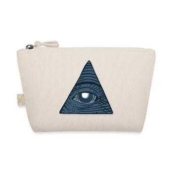 Illuminati Alles sehendes Auge Geschenk Idee - Bio-Täschchen - Natur - Vorne