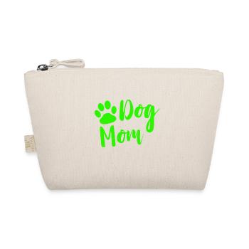 Dog mom with paw in green as a gift - Organic Pouch - nature - Front
