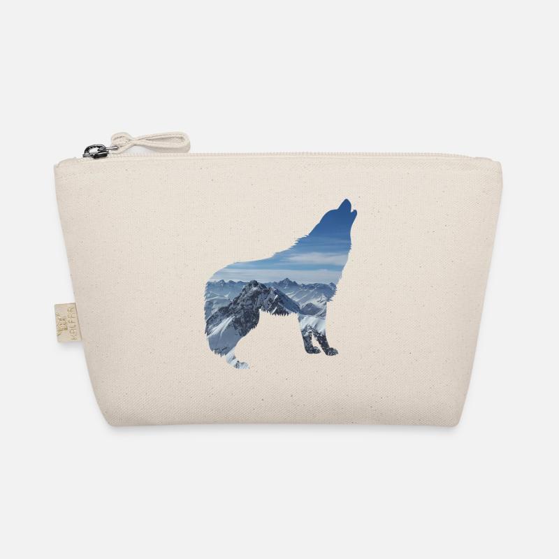 WOLF Motiv Design Geschenkidee Geburtstag Style Bio-Täschchen