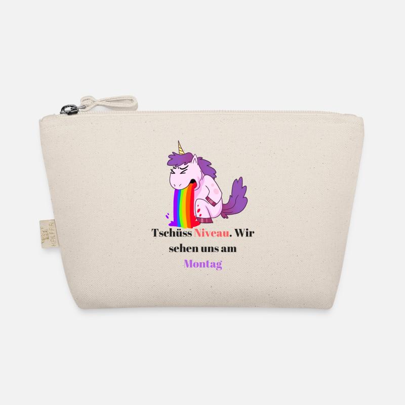 Einhorn Comic Sprüche Design - Bio-Täschchen - Natur