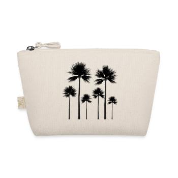 Palmen Silhouette Sommer Geschenk - Bio-Täschchen - Natur - Vorne
