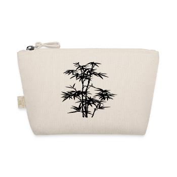Bambus Silhouette Pflanze Geschenkidee Asien - Trousse biologique - nature - Devant