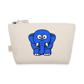 blauer Elefant - Organic Pouch - nature - Front