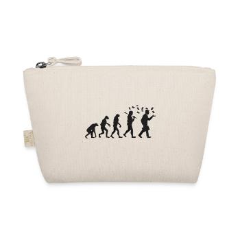 Evolution - Kapitalist - Geschenk - Bio-Täschchen - Natur - Vorne