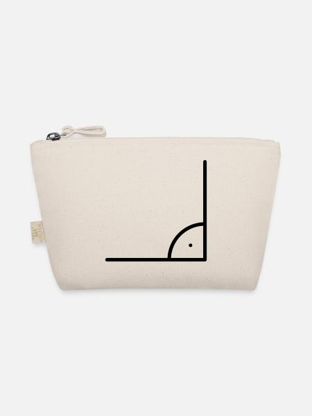 Mathematik Symbol - Rechter Winkel - Bio-Täschchen - Natur - Vorne