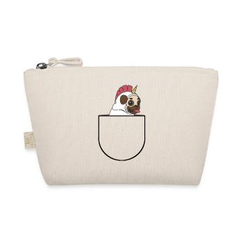 Hund in Einhorn Kostüm in Bauchtasche Geschenk - Organic Pouch - nature - Front