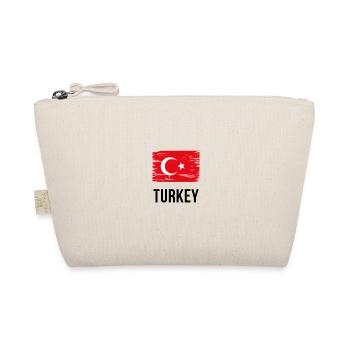 Türkei - "Flagge" - Bio-Täschchen - Natur - Vorne