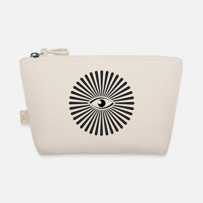 all seeing eye design Organic Pouch
