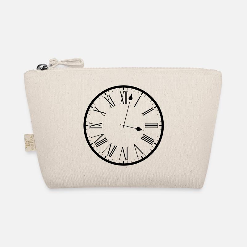 Clock analog clock Organic Pouch