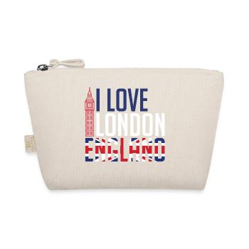 I Love London England - Bio-Täschchen - Natur - Vorne