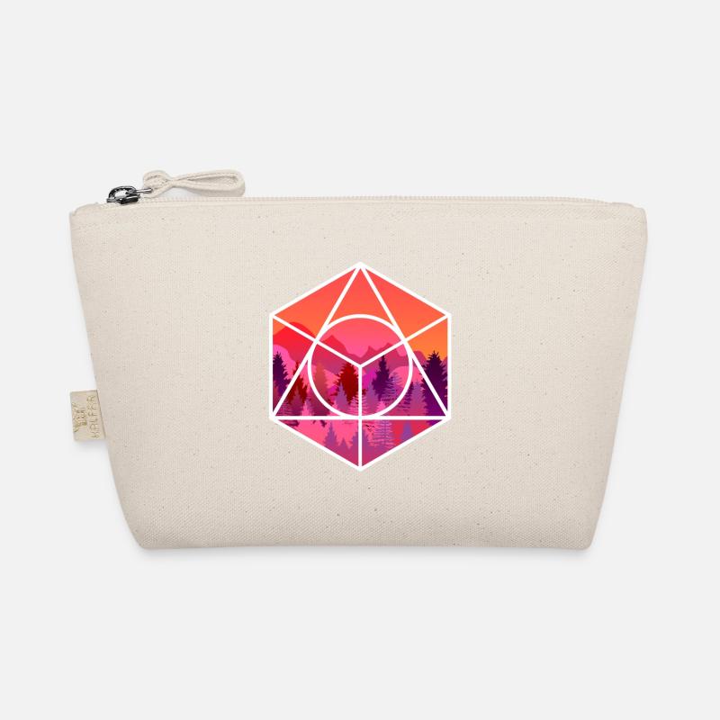 Sunset in the mountains with forest Organic Pouch