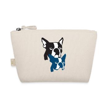 Boston Terrier Bone Tiger - Organic Pouch - nature - Front