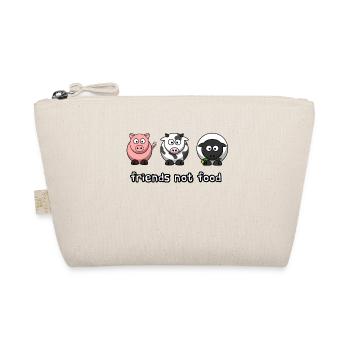 Friends Not Food Süß Vegan Geschenk Idee - Bio-Täschchen - Natur - Vorne