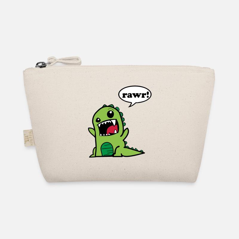 Rawr Dino Dinosaurier Niedlich Geschenk Idee - Bio-Täschchen - Natur