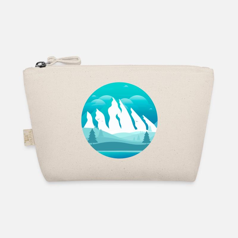 montagnes couvertes de neige et de la forêt Trousse biologique