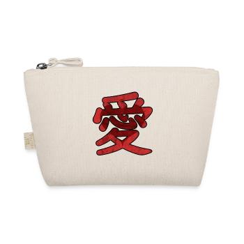 Japan Liebe Herz Geschenk Idee Valentinstag - Bio-Täschchen - Natur - Vorne