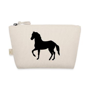 horse rapping stallion gallop ride black beauty - Organic Pouch - nature - Front