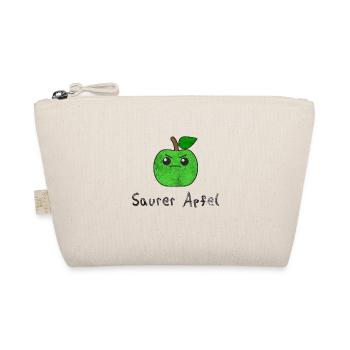 Sour apple vegan fruit word joke gift idea - Organic Pouch - nature - Front