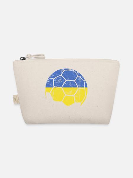 Ukraine Soccer Ball Fußball - Bio-Täschchen - Natur