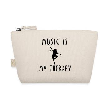 Music Theraphie Life Gift Idea Dancing - Organic Pouch - nature - Front