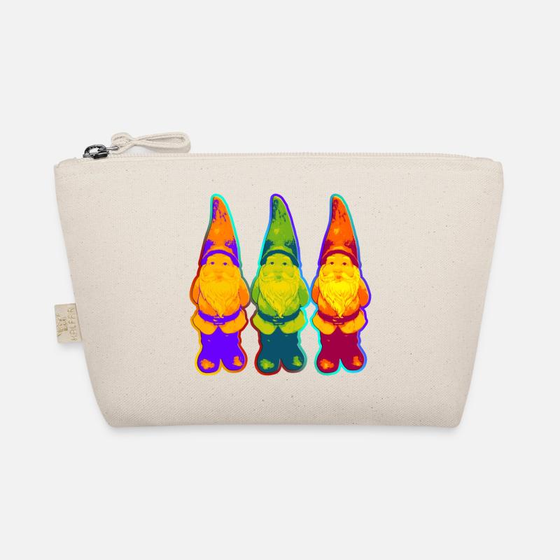 Garden Gnome Trio - style néon / pop Trousse biologique