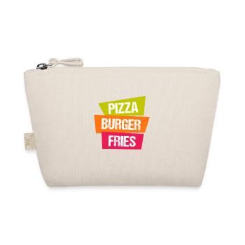 Pizza Burger Pommes - Bio-Täschchen - Natur - Vorne