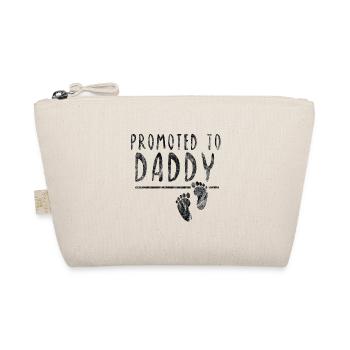 Promoted to Daddy Paternity Gift Idea Baby - Organic Pouch - nature - Front