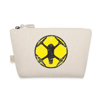 Racing Drone as here I come around grunge shield - Organic Pouch - nature - Front