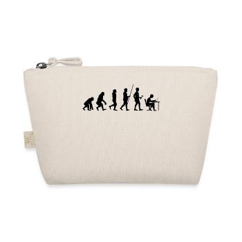 Evolution to ITler T-Shirt Gift - Organic Pouch - nature - Front