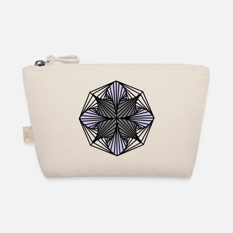 Geometrische Kunst: Achteck (schattiert) Bio-Täschchen