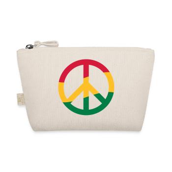 Peacezeichen Rastafari Reggae Musik Frieden Pace - Bio-Täschchen - Natur - Vorne