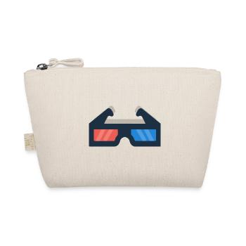 Cinema 3-D glasses! Gift idea - Organic Pouch - nature - Front