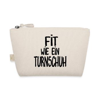 Fit wie ein Turnschuh - Bio-Täschchen - Natur - Vorne