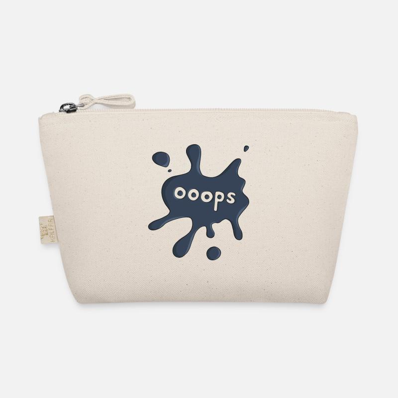 Stain ooops dark blue Organic Pouch