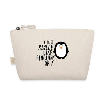 Je aime vraiment idée cadeau pingouin Penguins - Trousse biologique - nature - Devant