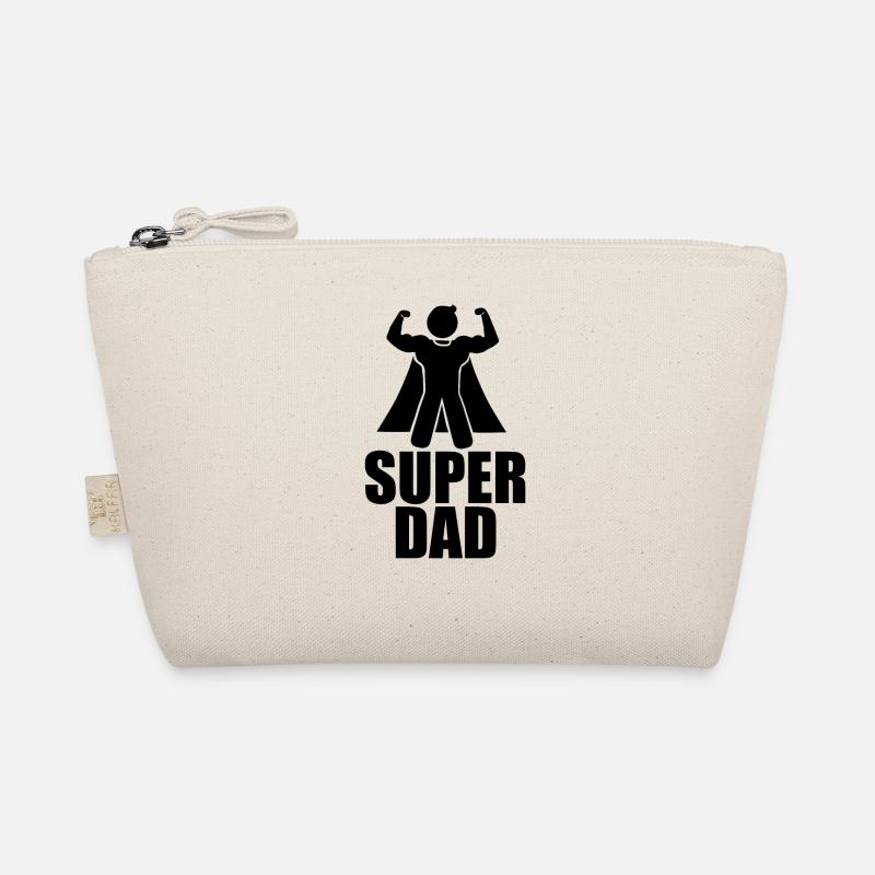 "SUPER DAD" Tshirt - Geschenkidee Bio-Täschchen