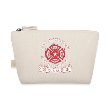 Firefighter fire fire engine fire truck - Organic Pouch - nature - Front